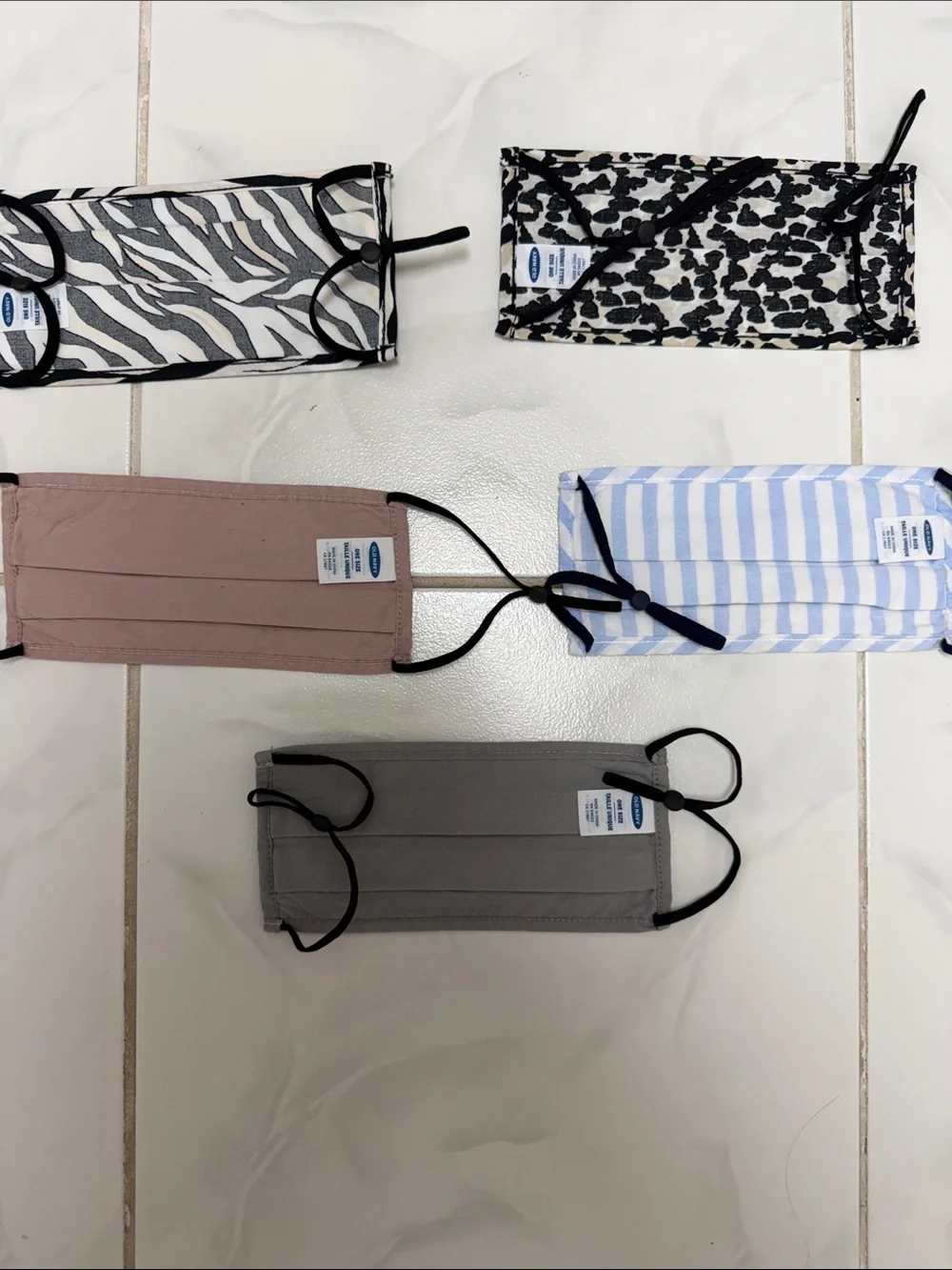 Old Navy Assorted Reusable Cloth Face Masks - Neutral & Patterned